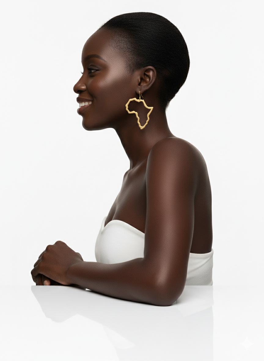 Map Of Africa Earrings